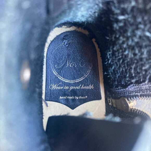 No. 6 5" Leather Clog Buckle Boot on Mid Heel - Picture 3 of 6